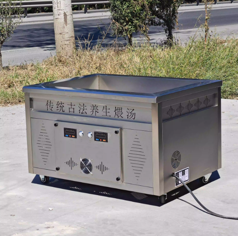 เตาซุปแบบเปิดแบบดั้งเดิมที่รักษาสุขภาพแบบใหม่ หม้อดินเผาหิน อุปกรณ์ซุปไก่อบเกลือ หม้อต้มไฟฟ้า โรงงานน้ำตาล