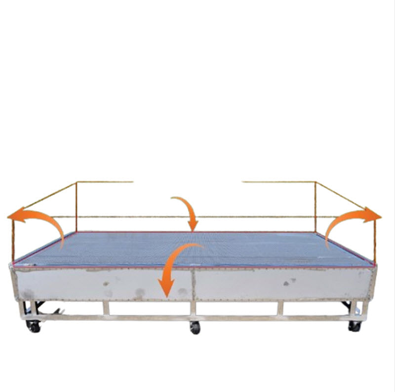 อุปกรณ์การต้มเบียร์แบบเตียงเย็นสำหรับการ์ดดอกไม้เต็มถ้วย เตียงทำน้ำตาล เตียงทำเมล็ดพืช เครื่องต้มเบียร์แบบใหม่ เตียงอบแห้งแบบระบายอากาศสแตนเลส โรงงานน้ำตาลในหม้อไอน้ำ