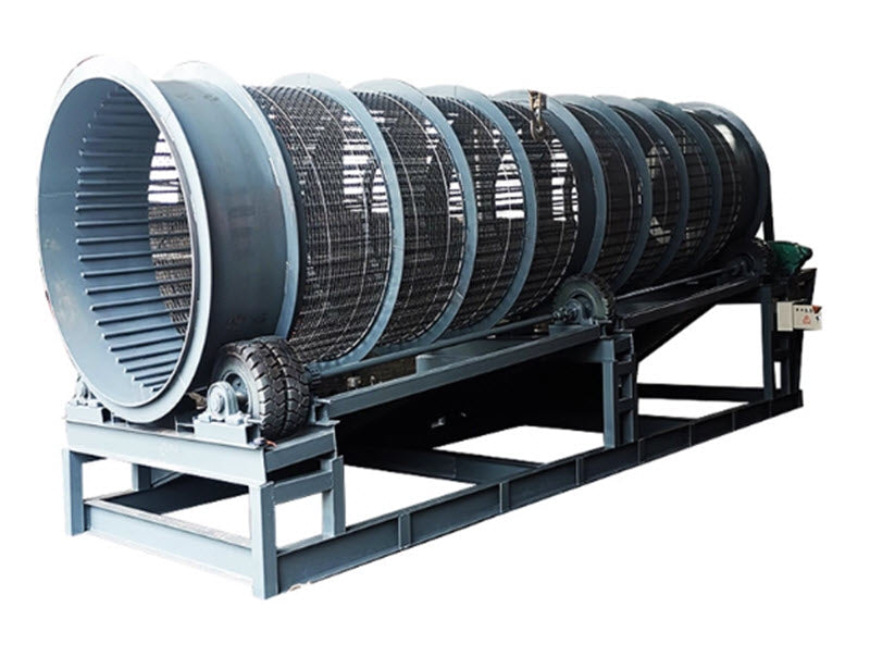 เครื่องคัดแยกแบบถังไร้เพลาสำหรับแยกหิน ทราย และถ่านหินออกจากเหมือง เครื่องคัดแยกทรายแบบถังสั่นขนาดใหญ่ อัตโนมัติเต็มรูปแบบ เคลื่อนที่ได้ เครื่องคัดแยกสำหรับโรงงานมันสำปะหลัง