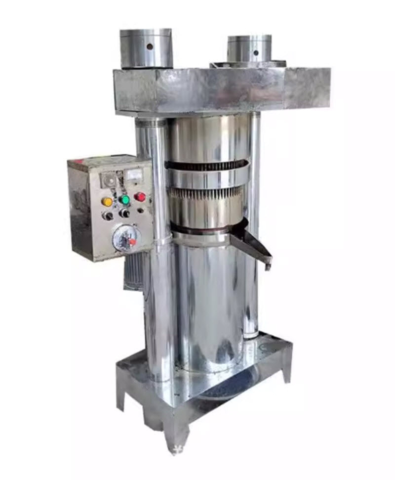 เครื่องบีบน้ำมันไฮดรอลิก เครื่องบีบน้ำมันงาแนวตั้ง อุปกรณ์สกัดและบีบน้ำมันพืช มีจำหน่าย เครื่องบีบน้ำมันไฮดรอลิกสำหรับโรงงานน้ำมันพืช