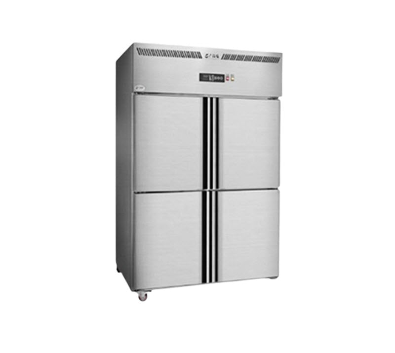 ตู้แช่สี่ประตู ขนาดใหญ่ ระบบลมเย็น ไม่มีน้ำแข็ง รุ่นเชิงพาณิชย์ สำหรับแช่แข็งและแช่เย็น