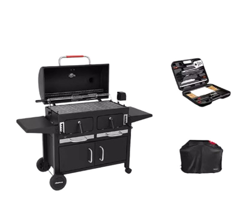 เตาอบบาร์บีคิวไร้ควันสแตนเลส ขนาดใหญ่ ใช้งานเชิงพาณิชย์ ระบบดูดควัน ปลอดภัยต่อสิ่งแวดล้อม