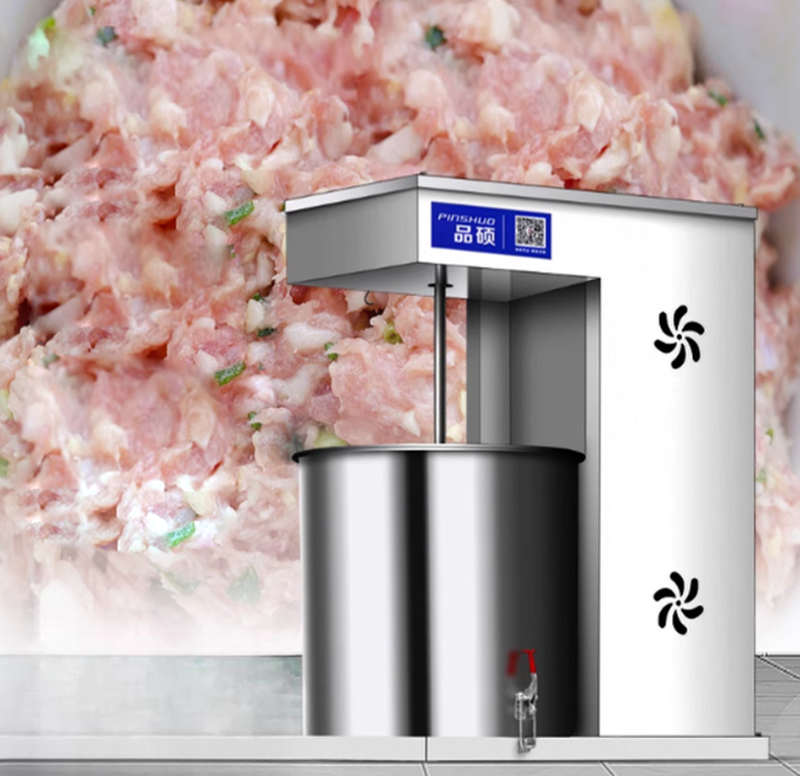 เครื่องผสมไส้แบบอัตโนมัติ ขนาดใหญ่ สำหรับทำเกี๊ยว ซาลาเปา และไส้กรอก รุ่นธุรกิจ