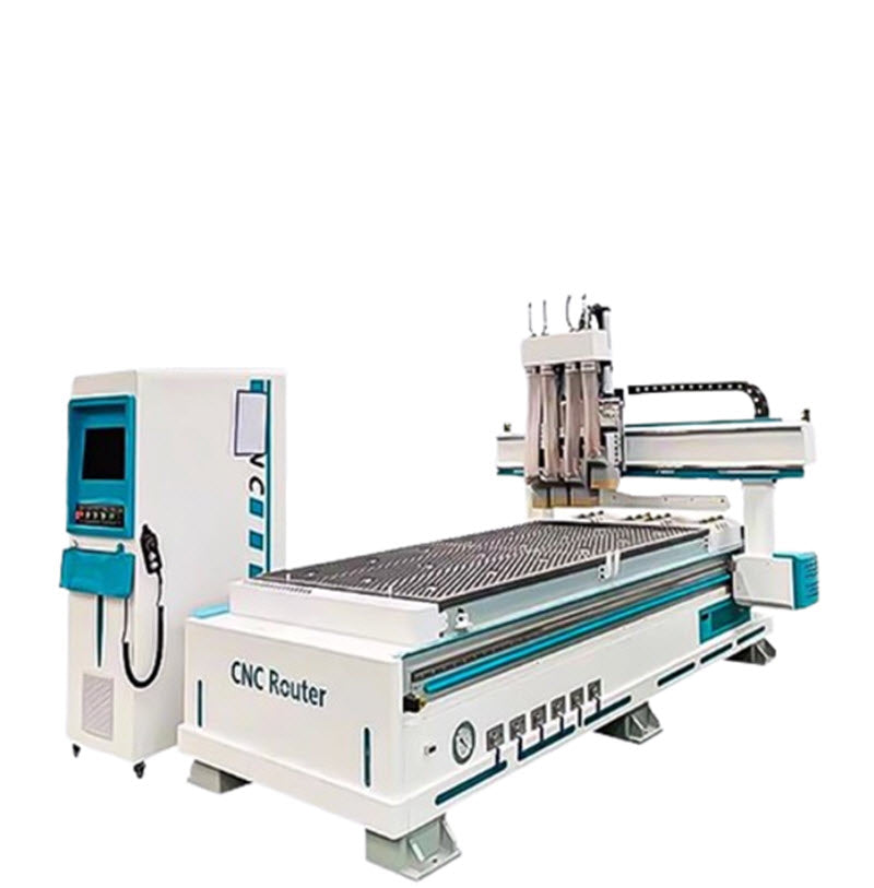 เครื่องแกะสลัก CNC อัตโนมัติ 4 แกน ขนาดใหญ่ สำหรับทำเฟอร์นิเจอร์และประตูครัว