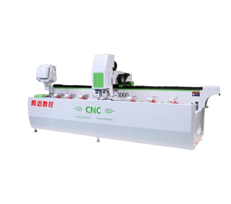 เครื่อง CNC ขนาดใหญ่เจาะและกัดอลูมิเนียมแบบครบวงจร รุ่นประหยัดพื้นที่ สำหรับประตูและหน้าต่าง
