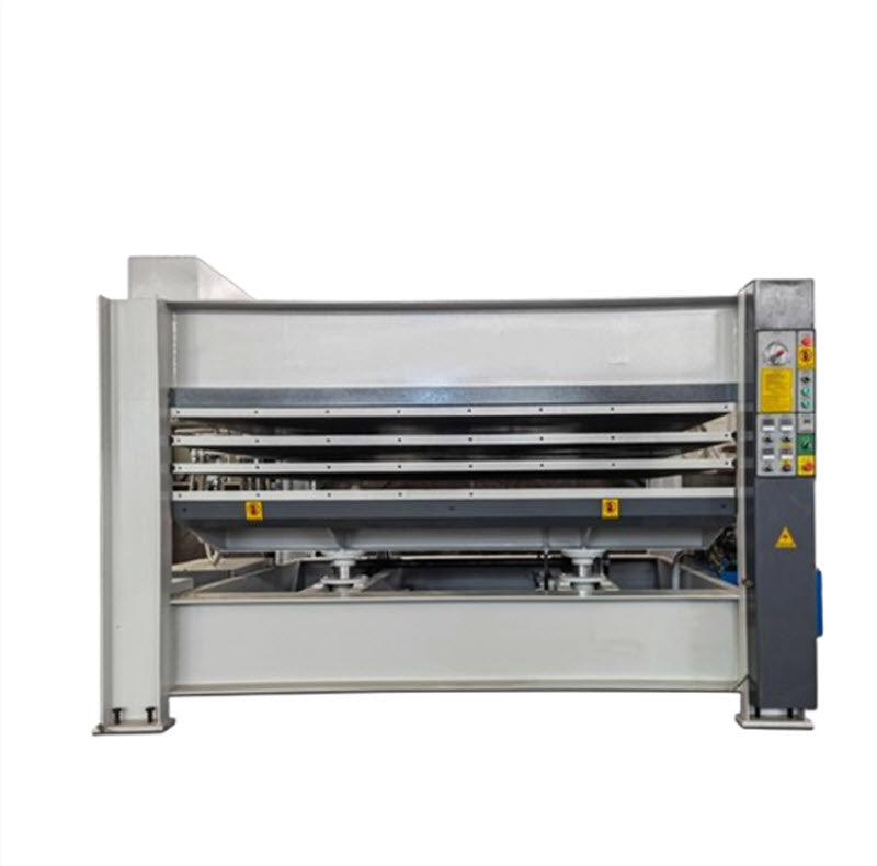 เครื่องกดแรงดันร้อนอัตโนมัติหลายชั้น สำหรับไม้อลูมิเนียม ขนาดกะทัดรัด ใช้งานง่าย