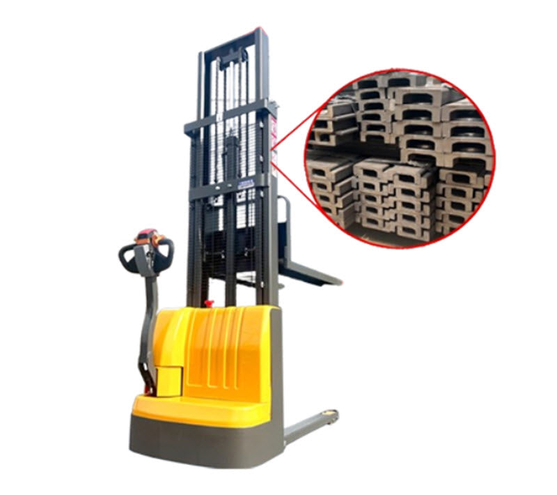 รถยกไฟฟ้าขนาด 2 ตัน รุ่นเล็ก 1 ตัน รถยกพาเลทไฟฟ้าแบบชาร์จได้ ระบบไฮดรอลิก搬运