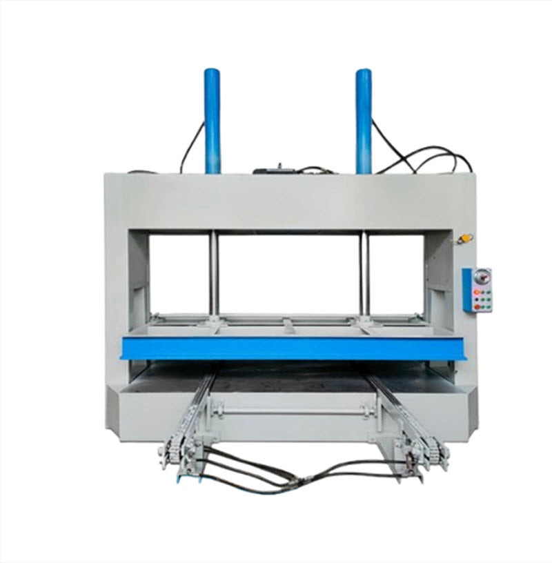 เครื่องกดไม้แบบไฮดรอลิก 50 ตัน สำหรับแผ่นไม้ อลูมิเนียม และเฟอร์นิเจอร์ รุ่นเย็บรวม