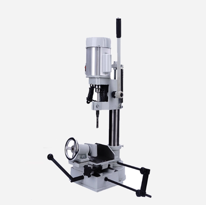 เครื่องเจาะไม้แบบสองรู รุ่นเดียวกัน ใช้ได้ทั้งรูสี่เหลี่ยมและกลม ขนาดเล็ก เหมาะสำหรับงานไม้ที่บ้าน