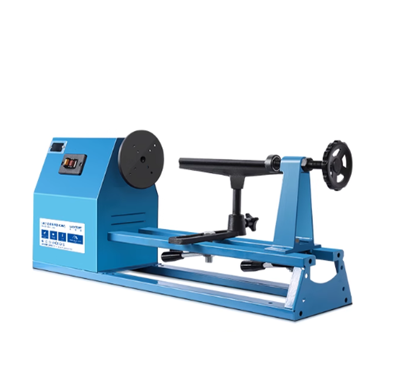 เครื่องกลึงไม้แบบพกพา 洛克士 ขนาดเล็ก DIY หลายฟังก์ชัน สำหรับทำลูกประคำ