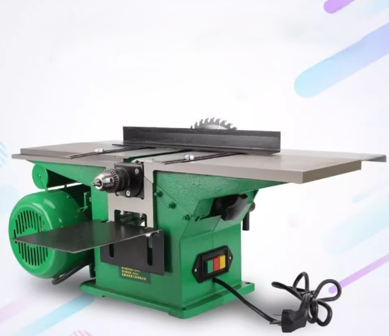 เครื่องมือไม้แบบ 3 ใน 1 สำหรับใช้ในบ้าน รุ่นโต๊ะเลื่อยไม้ - เครื่องไสไม้ไฟฟ้า ขนาดกะทัดรัด