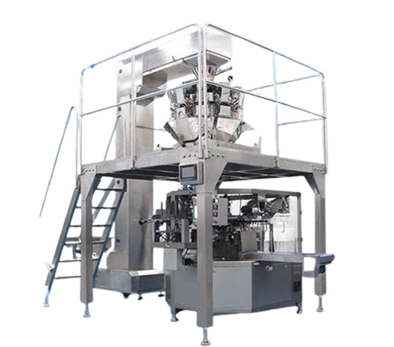 เครื่องบรรจุถุงสำหรับถั่วลิสง เม็ดขนม เครื่องบรรจุผงแป้ง และซอสเหลว รุ่นใหม่ ขนาดกะทัดรัด