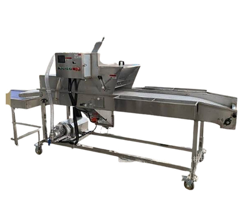 เครื่องผลิตขนมทอดแบบต่อเนื่อง รุ่นอุปกรณ์เคลือบเกล็ดขนมปัง สำหรับทำปลาหมึกและไก่ไม่มีกระดูก