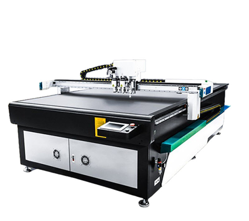 เครื่องตัดวัสดุด้วยใบมีดสั่น 1625 สำหรับทำพรมรถยนต์ PVC, หนัง, EVA, KT