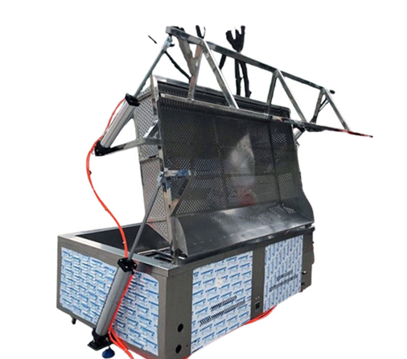 เครื่องทอดก๊าซขนาดใหญ่ รุ่นอัตโนมัติ สำหรับร้านค้า ขนาด 8 ลิตร ควบคุมอุณหภูมิ ทำเต้าหู้ทอด