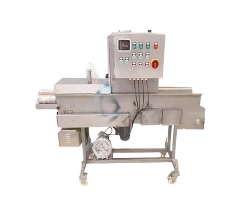 เครื่องเคลือบแป้งอัตโนมัติ ขนาดเล็กสำหรับทำอาหาร ทอดขนมปัง เคลือบด้วยแป้งข้าวโพด