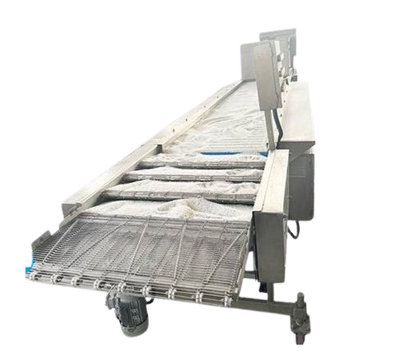 เครื่องเคลือบแป้งขนมปังอัตโนมัติ รุ่น雪花鸡柳 สำหรับทำไก่ทอดและไก่ชุบเกล็ดขนมปัง