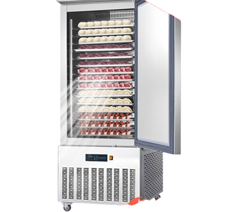 ตู้แช่แข็งเชิงพาณิชย์ รุ่น -45°C ระบบลมเย็น สำหรับแช่ซีฟู้ด เกี๊ยว และบะหมี่