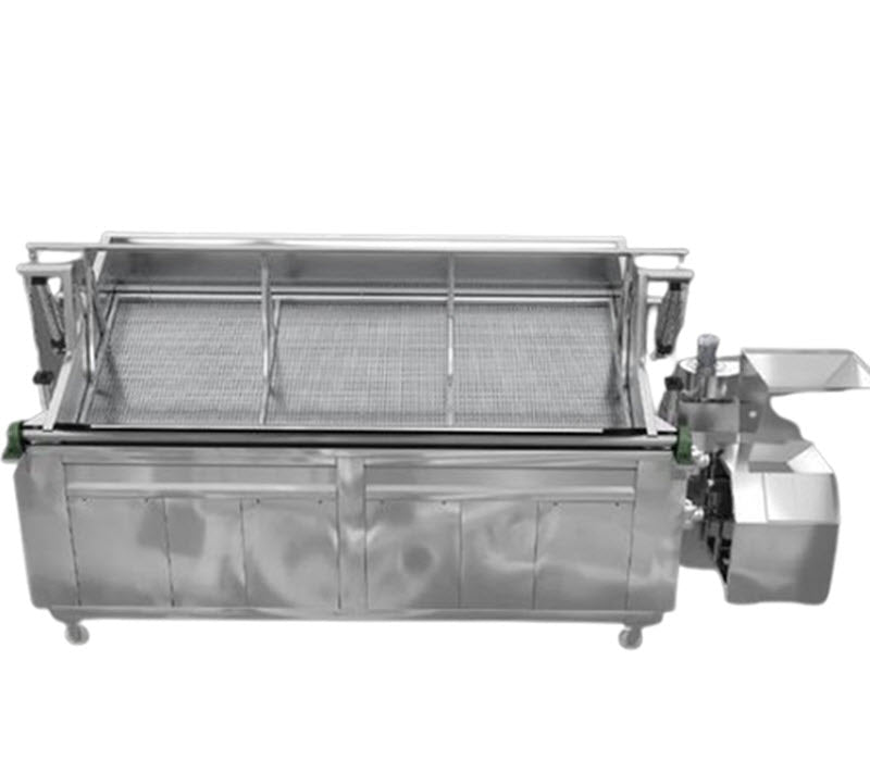 เครื่องทอดอัตโนมัติสำหรับทอดหมูทอด ไก่ ขาไก่ ปลา ขนาดสี่เหลี่ยม วัสดุเกรดอาหาร