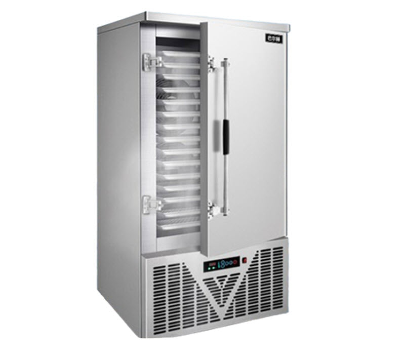 เครื่องทำความเย็นเชิงพาณิชย์ รุ่น巴尔赫 ความเย็น -45°C สำหรับแช่แข็งอาหารทะเล ขนมจีบ ขนมปัง