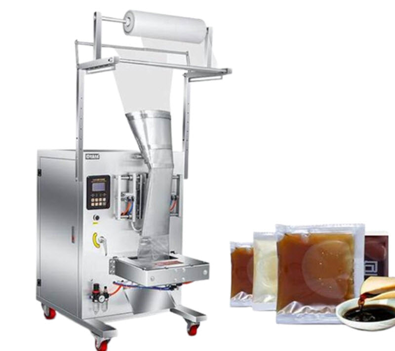 เครื่องบรรจุของเหลวอัตโนมัติ รุ่นคุณภาพสูง สำหรับซอส น้ำผลไม้ และนม ขนาดกะทัดรัด