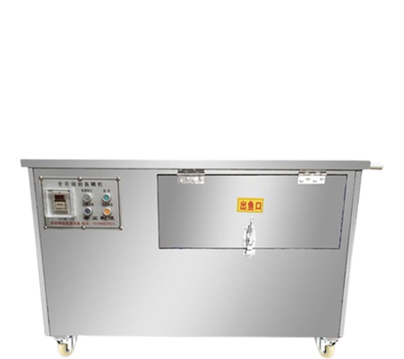 เครื่องขูดเกล็ดปลาขนาดใหญ่ รุ่นอัตโนมัติ ใช้งานเชิงพาณิชย์ วัสดุสแตนเลส 220V