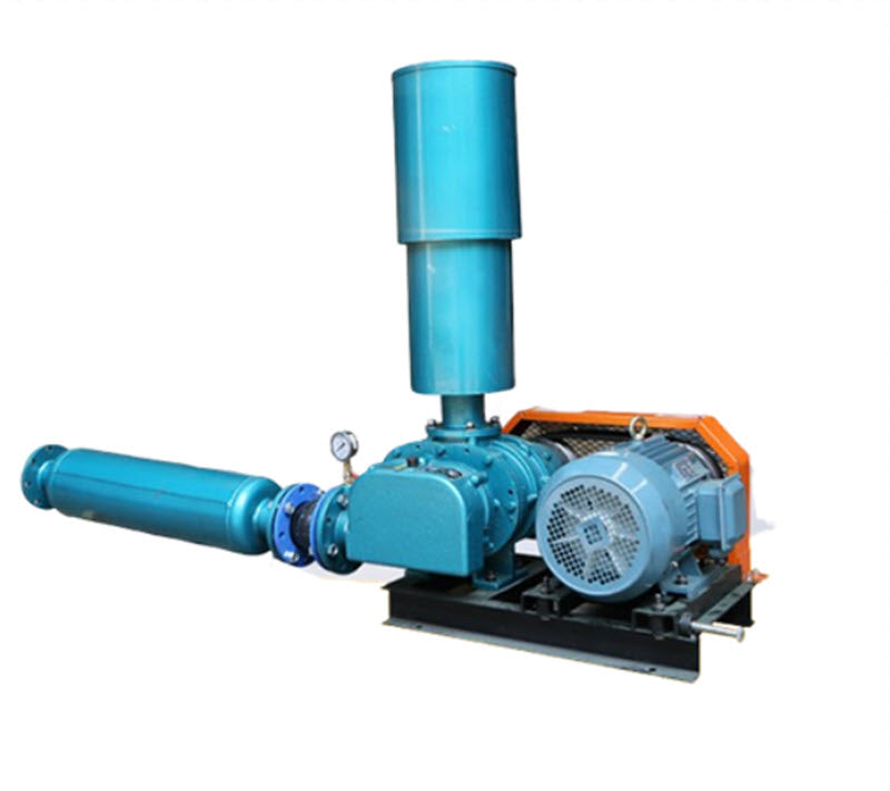 ปั๊มลมสามใบพัด 380V ป้องกันระเบิด ใช้ในบ่อปลาและบำบัดน้ำเสีย เพิ่มออกซิเจน