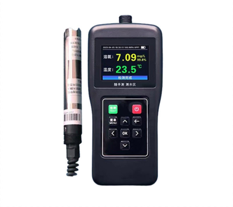 เครื่องตรวจวัดออกซิเจนละลายในน้ำแบบพกพา รุ่นสำหรับประมง ขนาดเล็ก ใช้งานง่าย