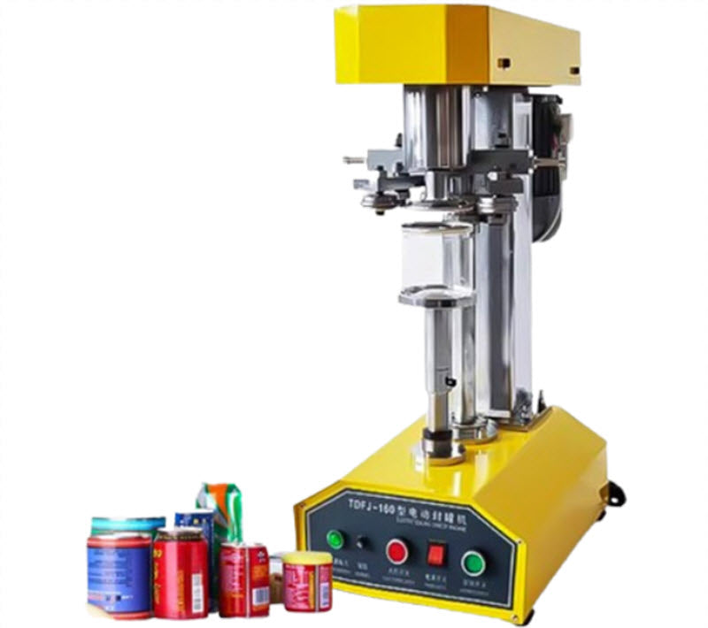 เครื่องปิดฝาขวดอัตโนมัติ รุ่นมืออาชีพ สำหรับขวดพลาสติกและกระป๋อง ขนาดกะทัดรัด ใช้งานง่าย