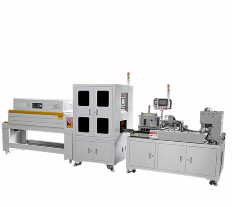 เครื่องตัดมุมและห่อฟิล์มอัตโนมัติ 2 ใน 1 ขนาดเล็ก ระบบลม กำลังสูง จากโรงงานเซินเจิ้น