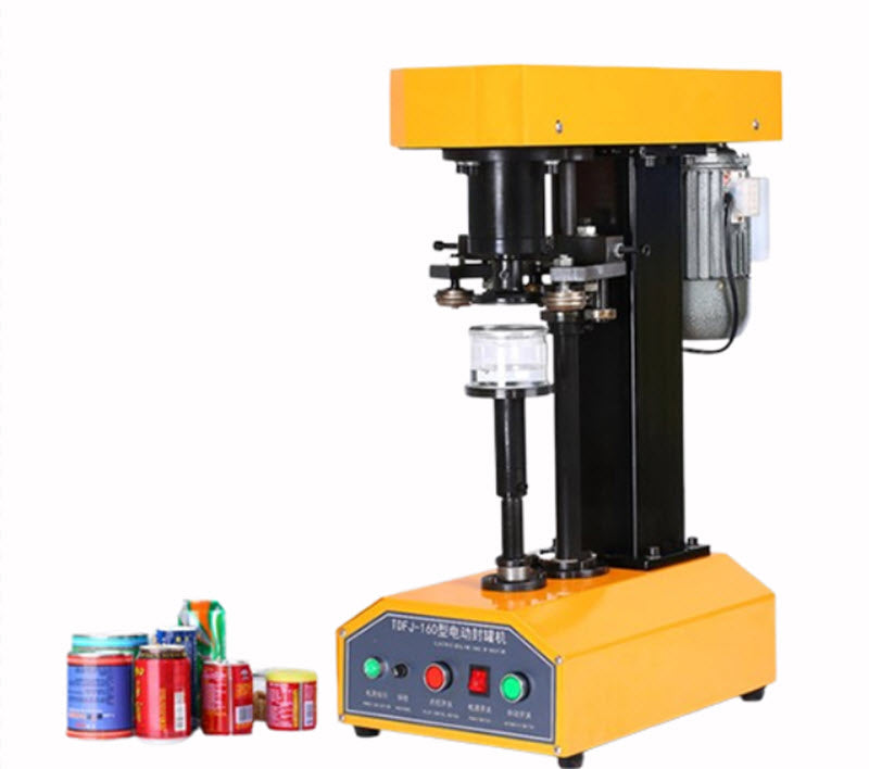 เครื่องปิดฝาอัตโนมัติสำหรับกระป๋องโลหะ PET และกระป๋องกระดาษ รุ่นใช้งานง่าย