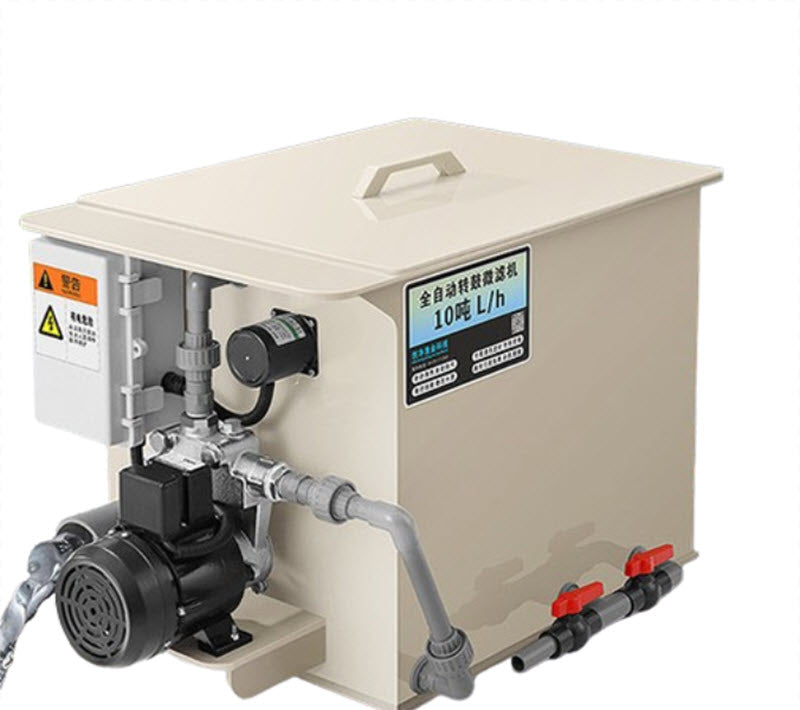 เครื่องกรองน้ำแบบหมุนสำหรับบ่อปลา ขนาดใหญ่ ระบบอัตโนมัติ กำจัดของเสีย ปรับปรุงคุณภาพน้ำ