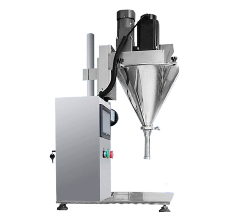 เครื่องบรรจุผงกึ่งอัตโนมัติ รุ่น银泰 สำหรับบรรจุผงยา ผงแห้ง ผงนม ขนาดกะทัดรัด