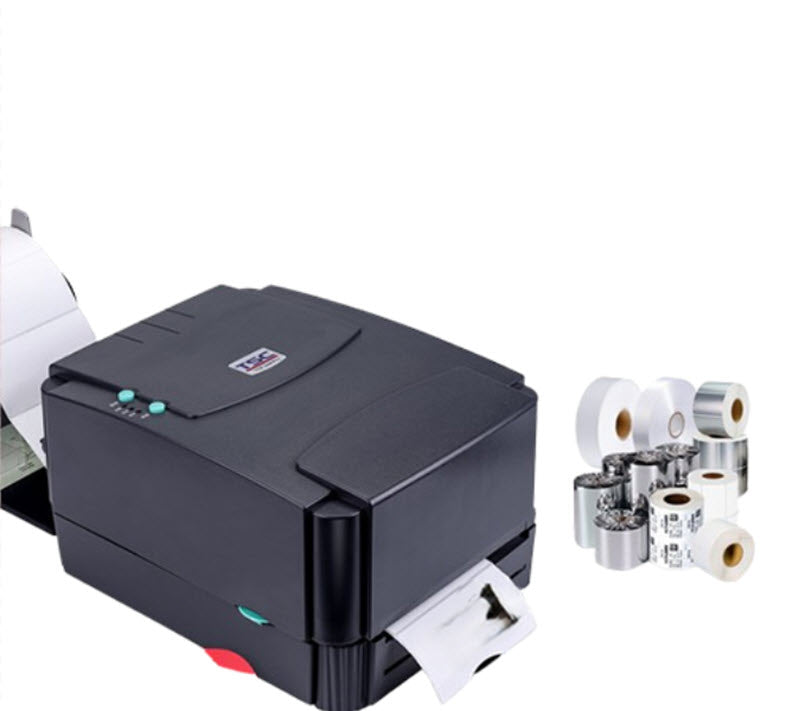 เครื่องพิมพ์ฉลาก TSC TTP-244Pro ขนาดเล็ก ใช้กระดาษความร้อนและสติกเกอร์ไม่ติด