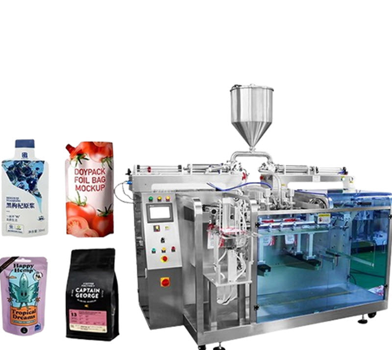 เครื่องบรรจุแบบอัตโนมัติ รุ่นหลายฟังก์ชัน สำหรับผง, ของเหลว, เม็ด - แพ็คเกจถุงรูปทรงพิเศษ