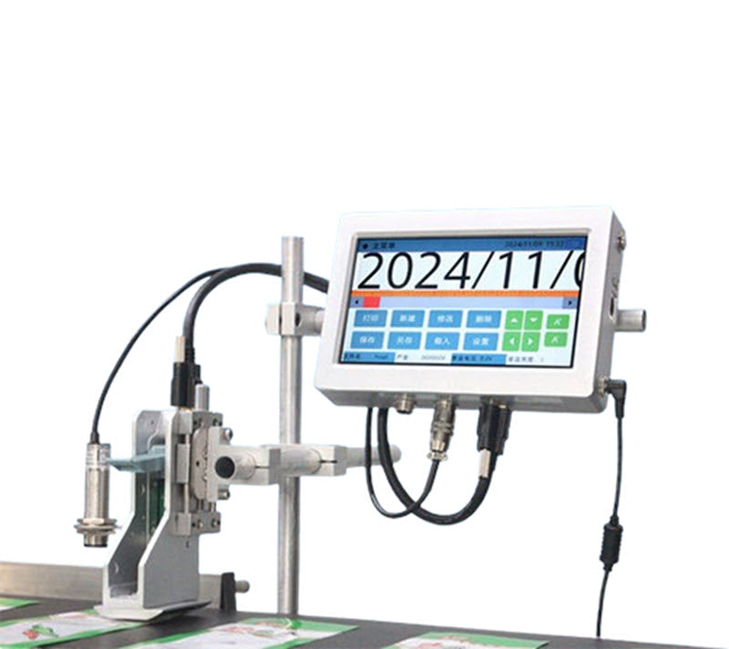 เครื่องพิมพ์วันที่อัตโนมัติ รุ่นมิ่งเยว่ ระบบฉีดหมึก ความเร็วสูง สำหรับบรรจุภัณฑ์ ขนาดกะทัดรัด