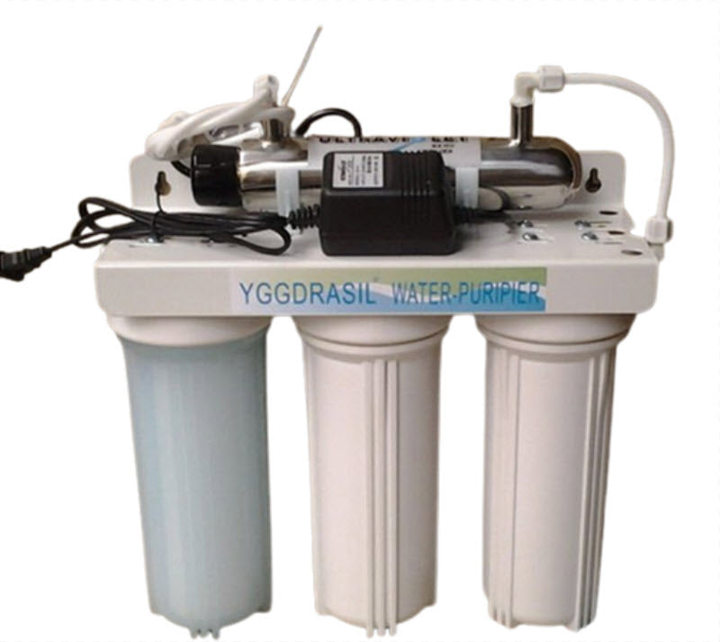 เครื่องกรองน้ำฆ่าเชื้อ UV สำหรับครัวเรือนและเชิงพาณิชย์ ขนาดกะทัดรัด ใช้งานง่าย