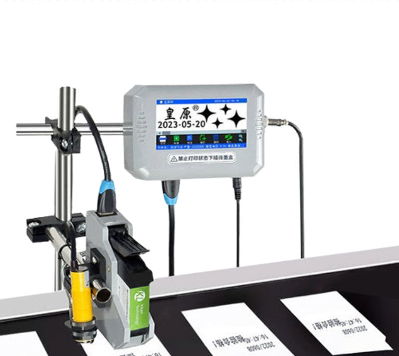 เครื่องพิมพ์วันที่อัตโนมัติ รุ่น 1201 ขนาดเล็ก พิมพ์เลเซอร์ ระบบออนไลน์ ใช้งานง่าย