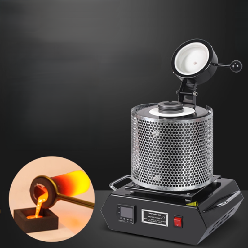 เตาอบหลอมโลหะขนาดเล็ก สำหรับทอง เงิน ทองแดง และอลูมิเนียม แบบพกพา ใช้งานง่าย
