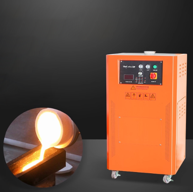 เครื่องหลอมทองคำและแพลตินัม ขนาดใหญ่ ระบบกระตุ้นความถี่สูง 220V 1500W