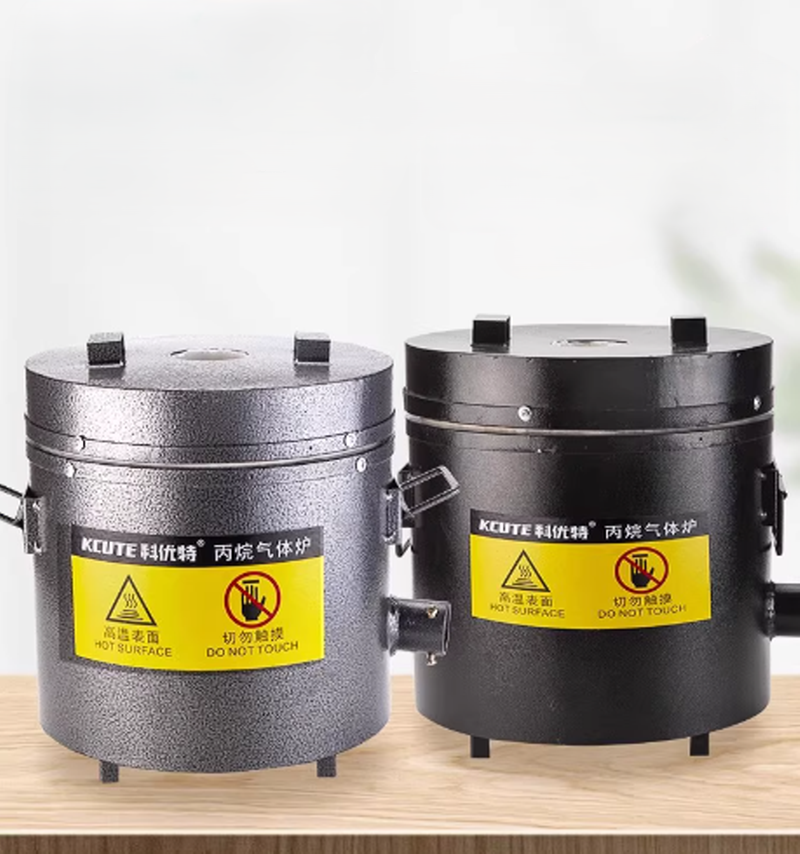 เตาเผาทองแดง อลูมิเนียม แบบเล็ก ใช้ก๊าซปิโตรเลียมเหลว วัสดุโลหะ สำหรับหลอมทองคำ เงิน