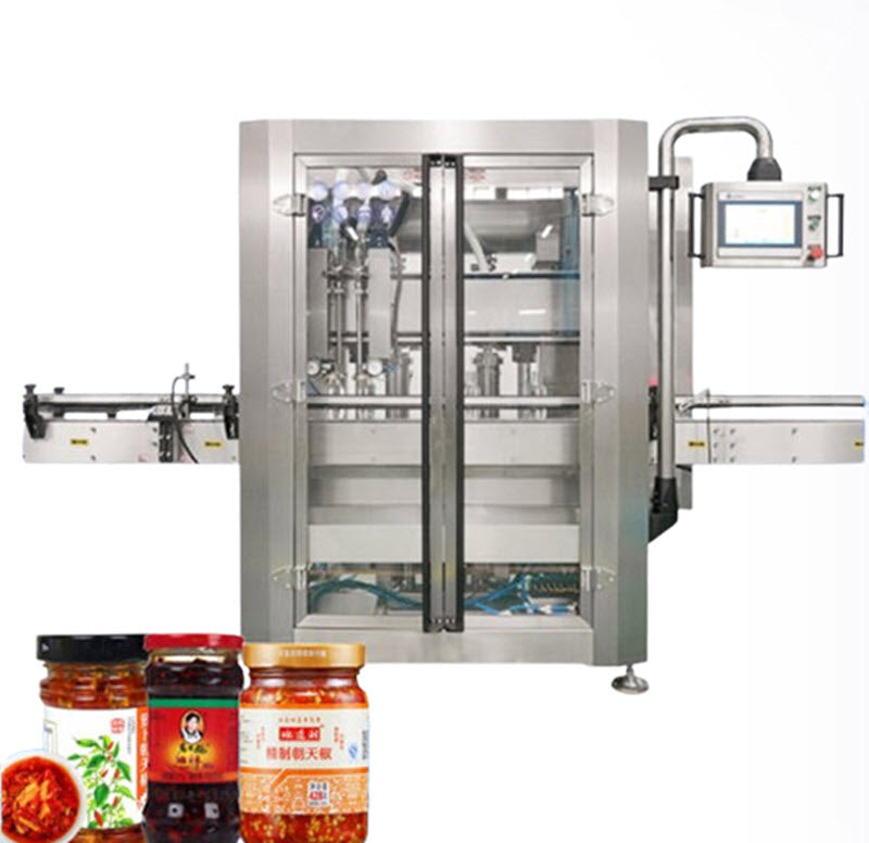 เครื่องบรรจุซอสพริกอัตโนมัติ ขนาด 1-5 ลิตร สำหรับซอสเห็ดและเนื้อวัว