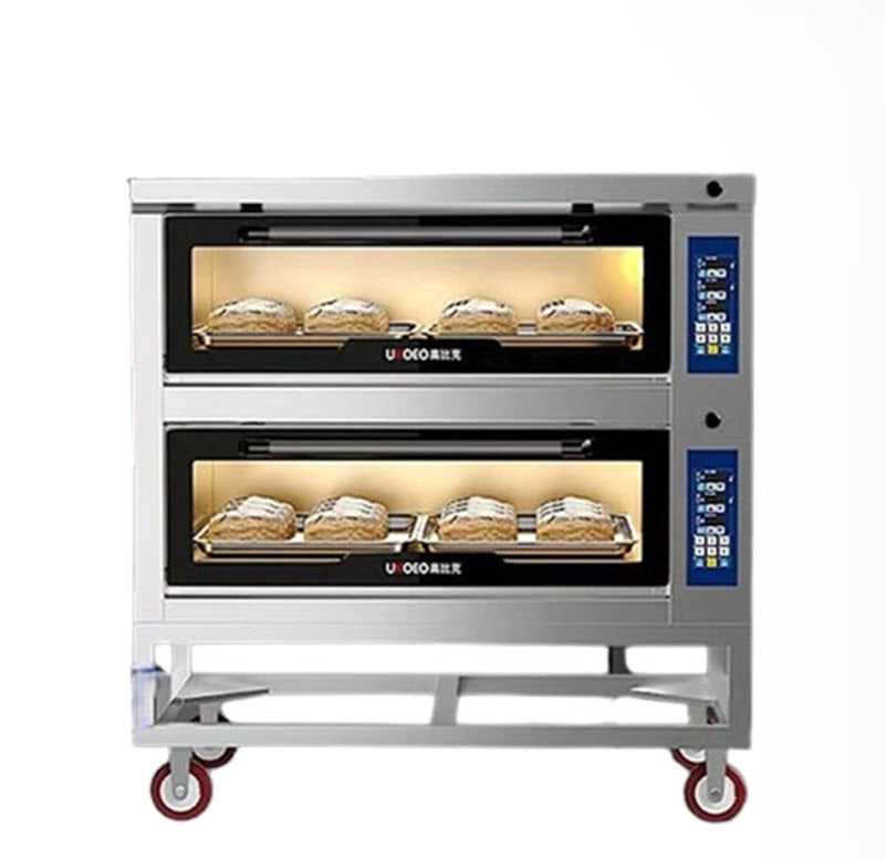 เตาอบมืออาชีพ UKOEO C24 ขนาดใหญ่ 2 ชั้น 4 ถาด สำหรับเบเกอรีและอาหาร