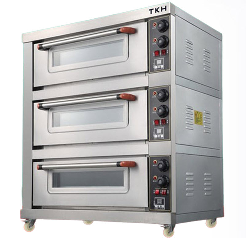 เตาอบไฟฟ้าขนาดใหญ่ TKH อังกฤษ 3 ชั้น 6 ถาด สำหรับเค้ก พิซซ่า ขนมไหว้พระจันทร์ รุ่นพิเศษ