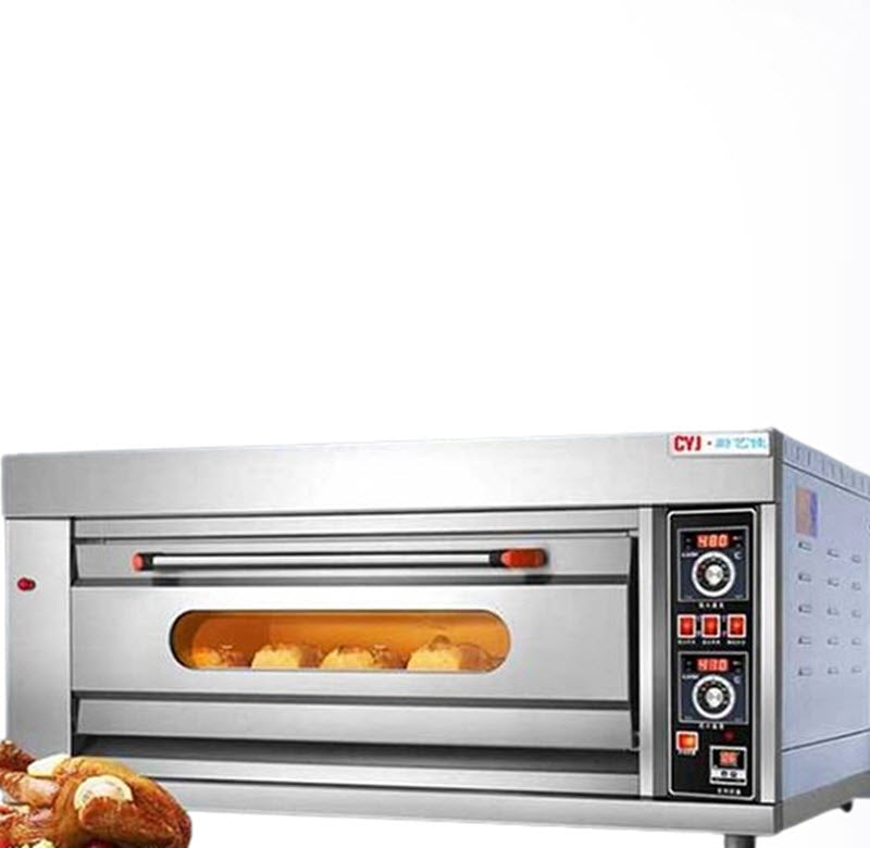 เตาอบแก๊สเชิงพาณิชย์ 2 ชั้น สำหรับอบขนม พิซซ่า ขนาดใหญ่ ใช้งานง่าย รุ่นใหม่