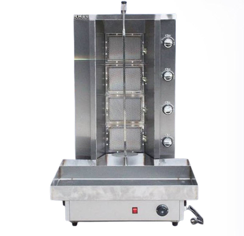 เครื่องย่างเนื้ออัตโนมัติ รุ่น瑞翔 4 ช่อง ใช้แก๊ส ขนาดกะทัดรัด เหมาะสำหรับปาร์ตี้และร้านอาหาร