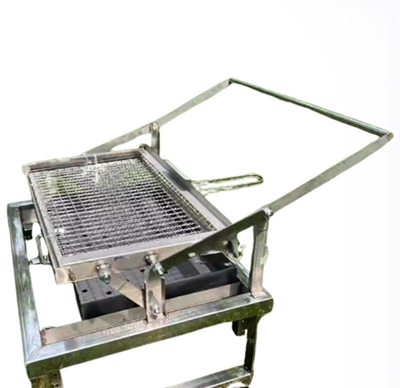 เตาอบบาร์บีคิวสแตนเลสพับได้ สำหรับตั้งแคมป์ ขนาดพกพา เหมาะสำหรับย่างเนื้อ ปลา แกะ