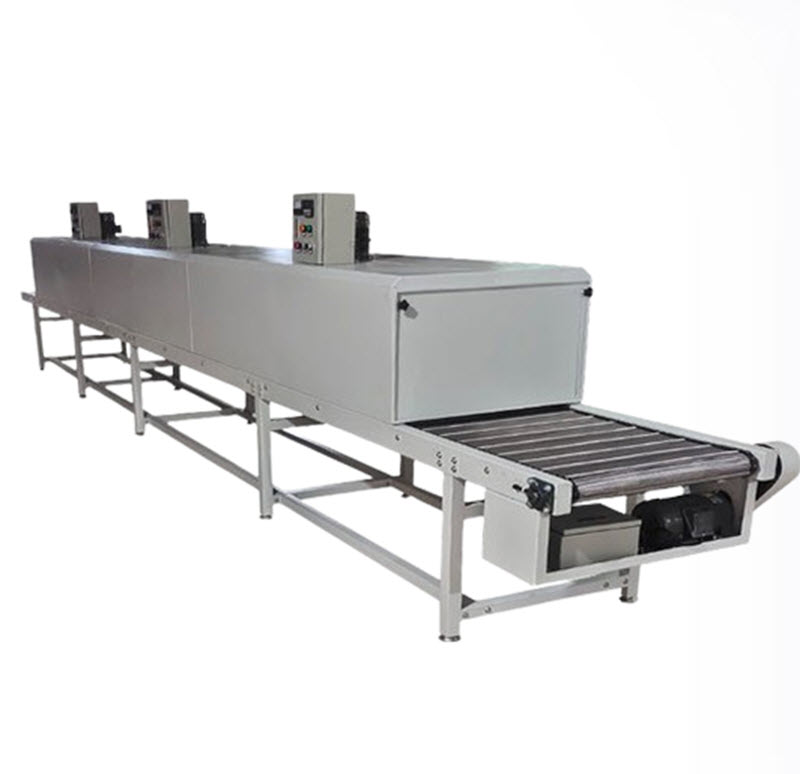 เตาอบลมร้อนอุตสาหกรรม 5 ฟุต สายพานสแตนเลสทนความร้อน ซิลิโคนสำหรับอบแห้ง