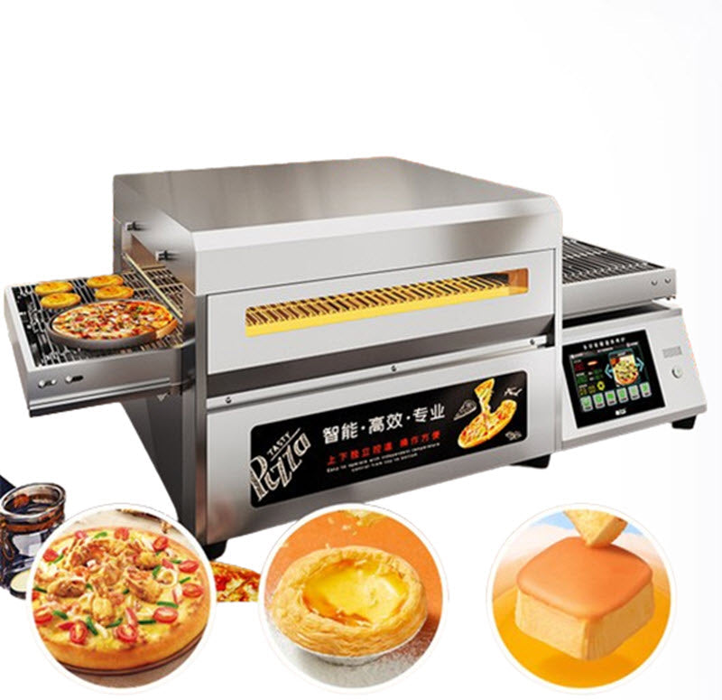 เตาอบพาณิชย์ BakeLix รุ่นอุโมงค์ ระบบโซ่ ขนาดใหญ่ สำหรับพิซซ่า เบอร์เกอร์ ขนมอบ 220V