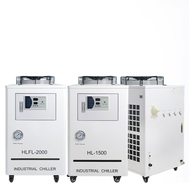 เครื่องเย็นอุตสาหกรรมรุ่น CW ระบบเลเซอร์ไฟเบอร์ ขนาดเล็ก น้ำเย็นสำหรับตัดและเชื่อม